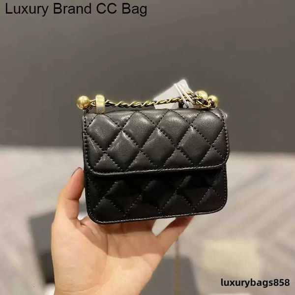 

mini cc bag shoulder bags classic 22p france flap womens double litlle balls quilted bags lambskin real leather ghw crossbody tiny cosmetic