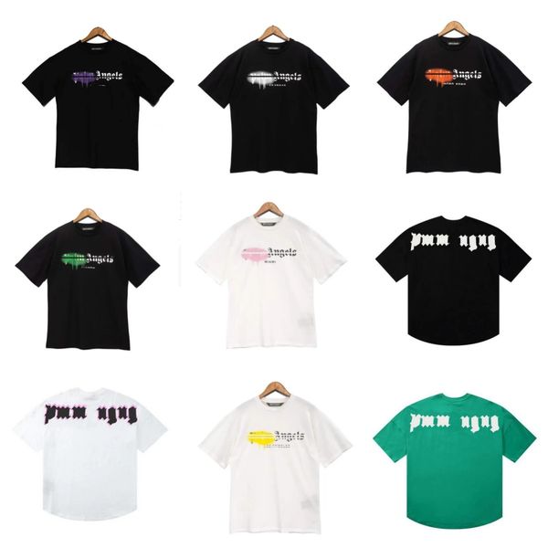 

summer mens graffiti t-shirt palm t shirt palms palmangel city designer limited inkjet graffiti letter printing men's women's ange, White;black