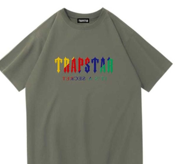 

men's t-shirts new trapstar t-shirt men's women's fashion apparel 100% cotton summer t-shirt brand s-3xl0589, Gray