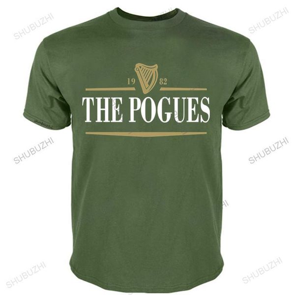

men s t shirts men brand t shirt summer cotton tshirt the pogues t shirt irish punk rock anarchy drop 230508, White;black