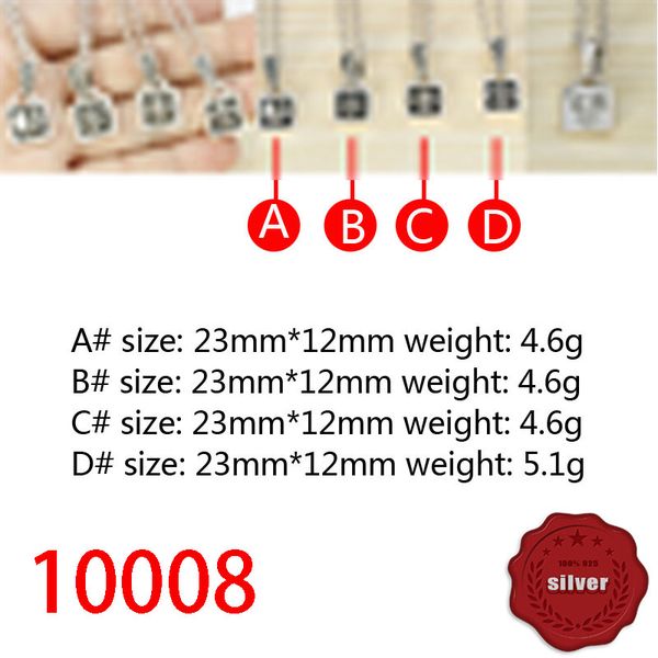 

10008 fashionable s925 sterling silver vintage cross flower pendant net red heart letter personalized classic pendant punk hip hop style
