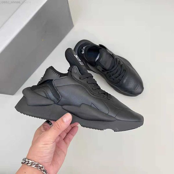 

design y-3 kaiwa sneakers men shoes y3 chunky platform sports leather casual walking trainers