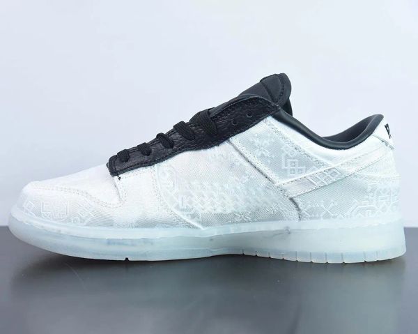 

2023 release authentic clot x fragment duks low skateboard shoes white black running shoe outdoor sports sneakers with box