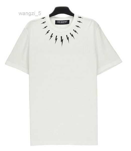

shion-summer women men lady summer beach clothing short sleeve neil barrett casual tshirt 1 fq1f, White;black