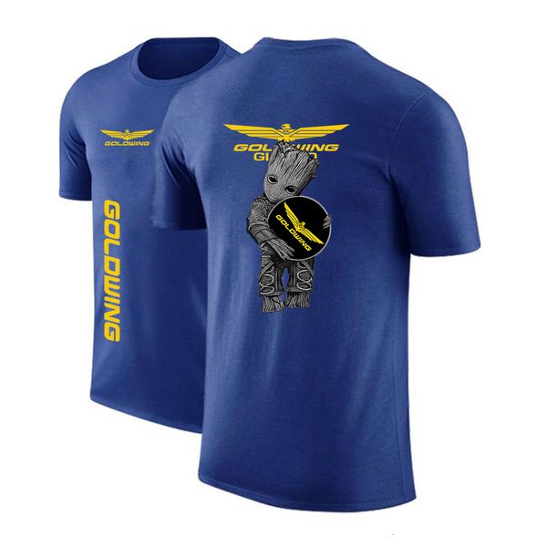 

men's t-shirts mens goldwing gl1800 motocycles short-sleeved breathable summer cotton sports fashion casual harajuku t-shirt 230508, White;black