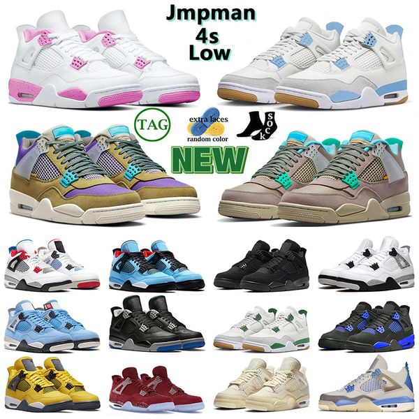 

new light blue fashion trainers jmpman 4 4s mens womens basketball shoe sail cactus jack black cat nik bred angeles dodgers pink pine green