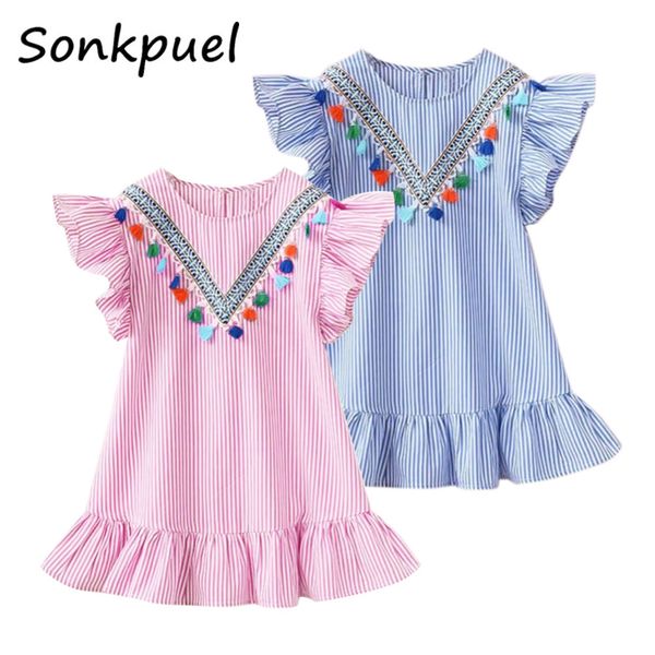 

girl s dresses kids for girls clothes summer girl stripe princess toddler baby 1 2 3 4 5 6 7 years children s clothing 230508, Red;yellow