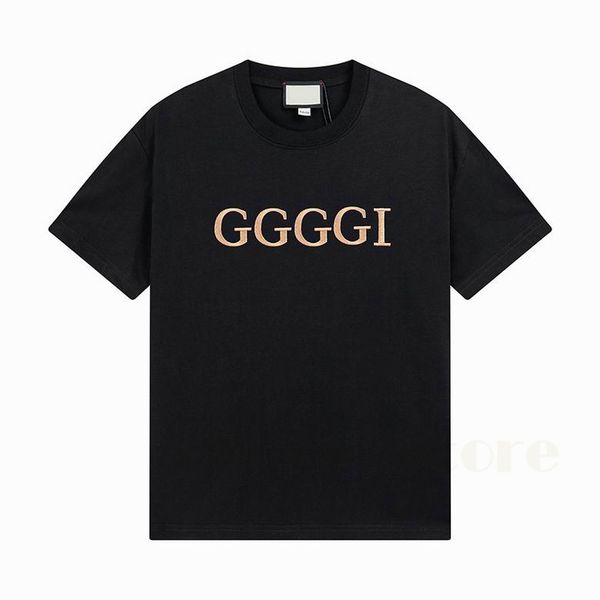 

2023 summer mens women fashion t shirt designers tshirts letter print round neck short sleeve black white fashion luxurys man tees swpg, White;black
