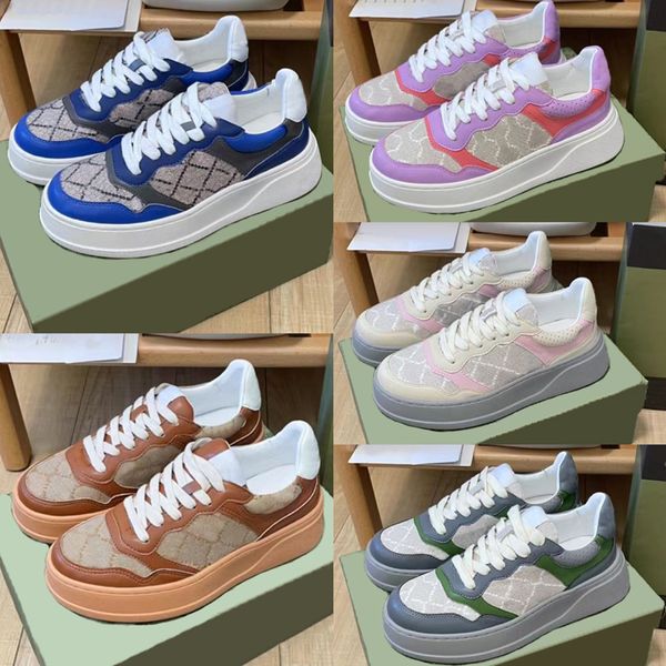 

fashion designer women's casual shoes men's luxury sneakers advanced multiple color patchwork with box, Black
