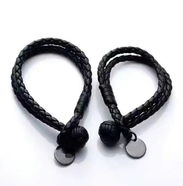 

luxury brand jewerlry real leather bracelet for women and men9319217, Golden;silver