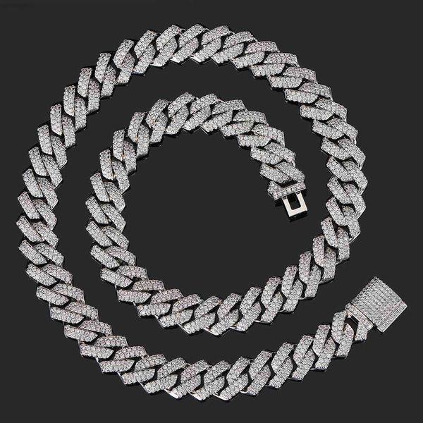 

fashion hip hop jewelry custom 925 sterling silver iced out 10mm 12mm moissanite cuban link bracelet for men women