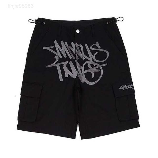 

y2k shorts minus two cargo mens summer harajuku hip hop punk gothic basketball track streetwear, White;black