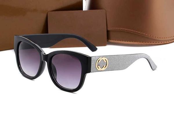 

anti ultraviolet g7753 fashionable color powder trend sunglasses, White;black