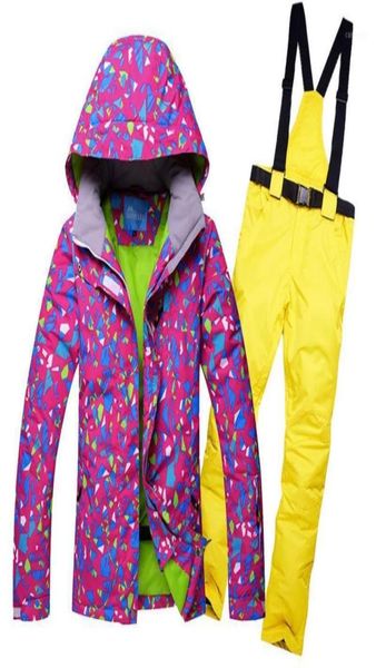 

skiing suits winter ski suit women brands jacket and pants for warm waterproof windproof snowboarding5295867