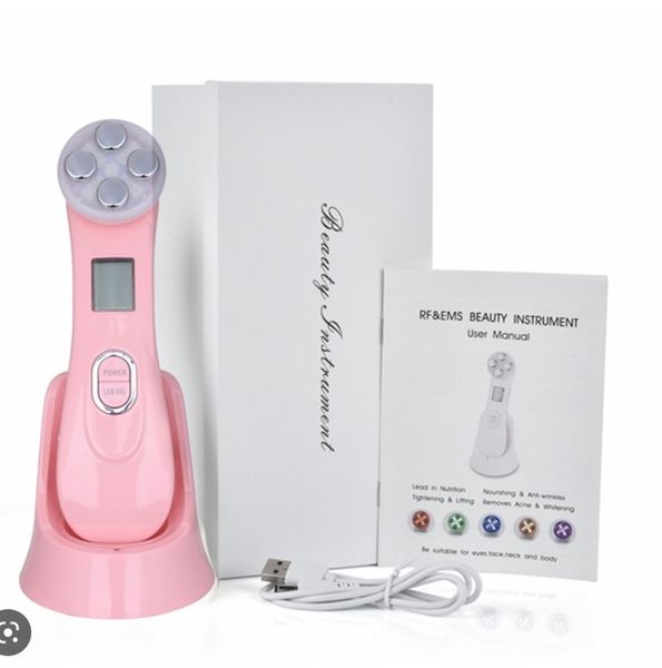 

rf radio frequency ems led pn skin rejuvenation anti-aging face lifting tighten wrinkle removal facial beauty skin care tools