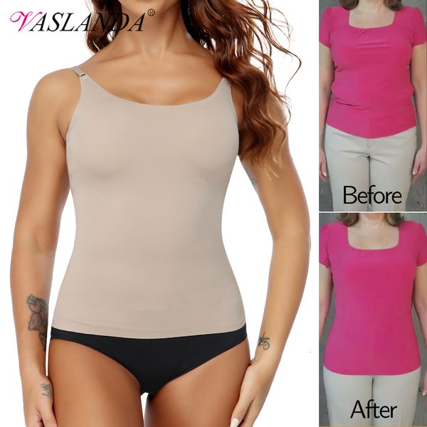 

women's shapers women shapewear waist trainer tummy control body shaper shaping tank slimming underwear seamless compression camisoles, Black;white