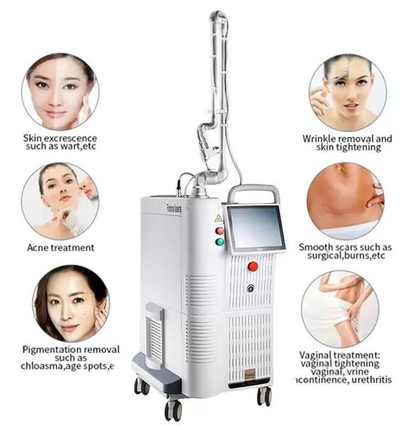 

original quality 60w co2 fractional laser acne scar removal skin resurfacing treatment skin whitening tattoo remover stretch markets removal, Black