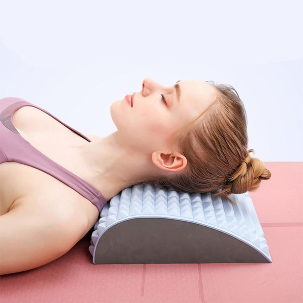 

other massage items lumbar back r neck stretch waist cervical memory pillow spine support corrector pain relief yoga therapy device 230508