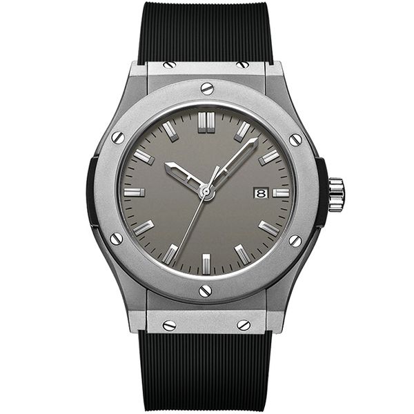 

men's fashion leisure leather automatic movement copper dial high-quality luxury men's senior leisure watch, Slivery;golden