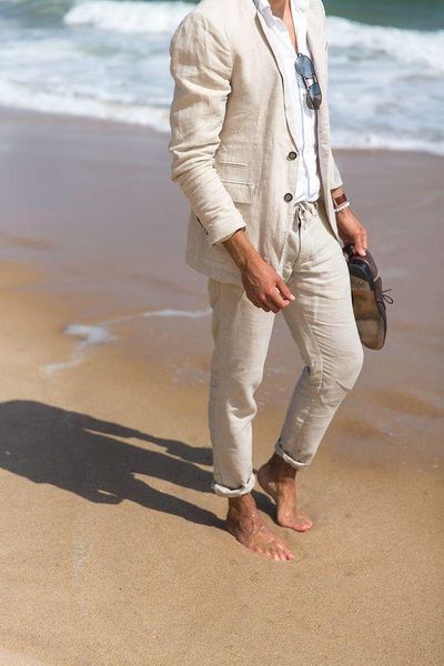 

blazers 2022 linen summer smart casual men suit slim fit relax suit for boyfriend suit party gown wedding dress jacket and pants tuxedos, White;black