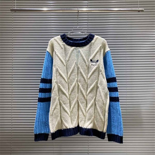 

2 mens designer sweaters retro classic luxury sweatshirt men arm letter embroidery round neck comfortable high-quality jumper fashion cardig, White;black