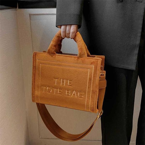 

handbag designer style 2023 fashionable plush portable single-shoulder