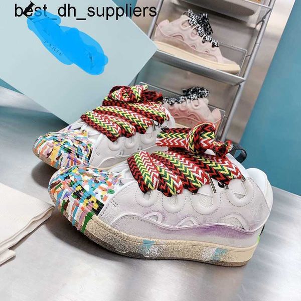 

langfan bread shoes pure original mesh red thick soled leisure sports shoes for men and women's daddy shoes forrest gump moral training