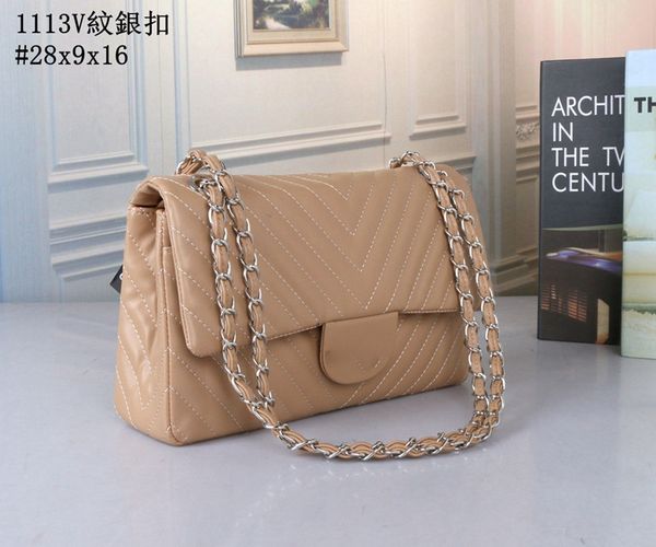 

designer handbag shoulder chain bag clutch flap totes bags check velour thread purse double letters solid hasp waist square stripes women lu