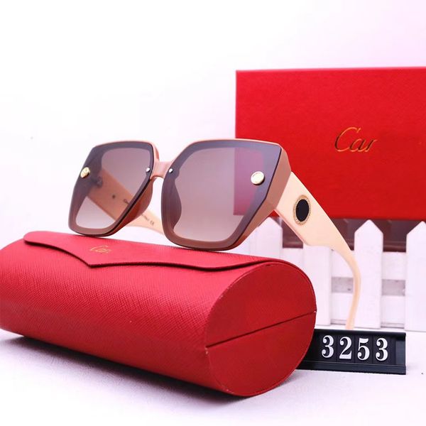 

fashion designer sunglasses for women classic eyeglasses goggle outdoor beach sun glasses for man woman with box 3253, White;black