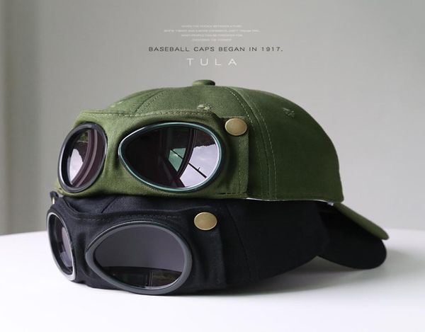 

flight hats ins glasses caps outdoor hiking fishing baseball cap sunscreen sunhat8644648, Blue;gray