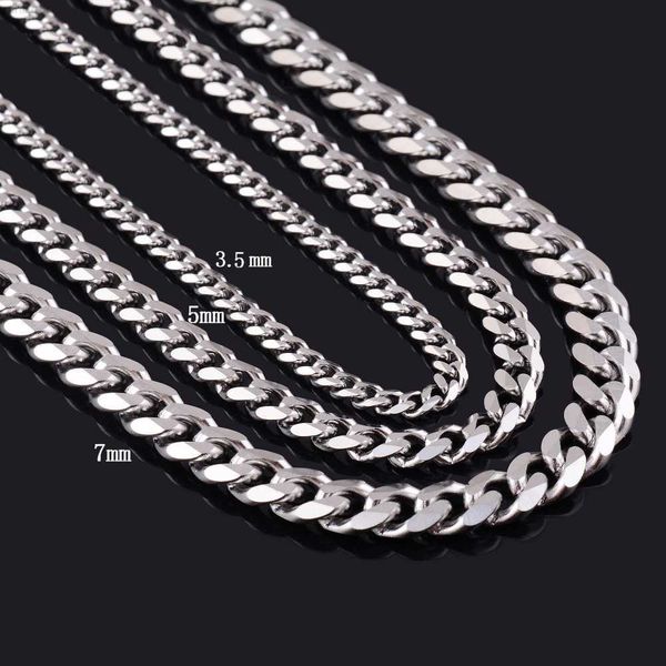 

stainless steel jewelry necklace stainless steel cuban chain necklace last rose gold chain design for men, Silver