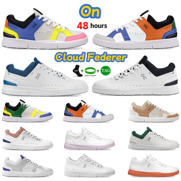 

on cloud federer designer shoes the roger clubhouse advantage mens casual sneakers orange all white forest pearl almond sand deep blue women, Black