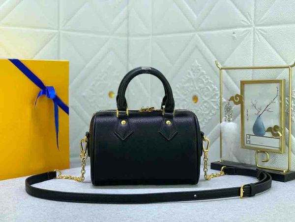 

7a women shoulder bags designer speedy designer nano bandouliere bag handbag toron handle and inscription padlock detachable chain leather s