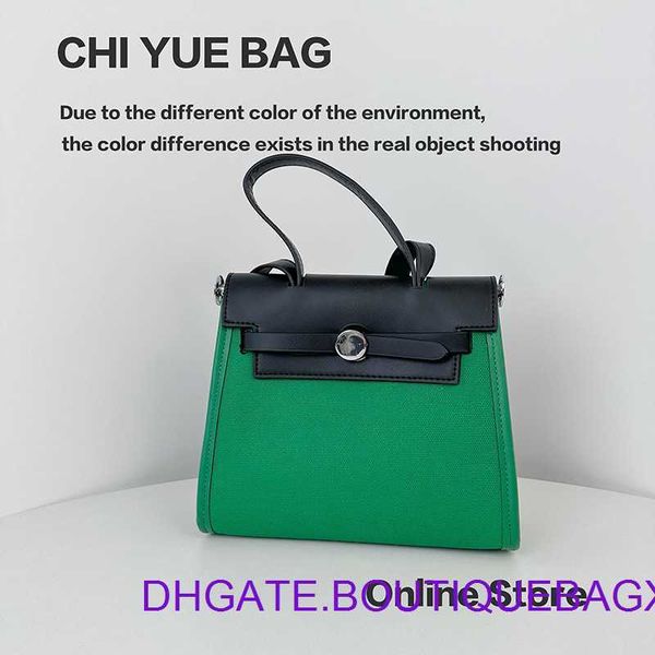 

designer hremm kelys's bags for sle a niche high-end texture bg women in 2023 new trend of verstile cnvs with contrsting colors crry-on