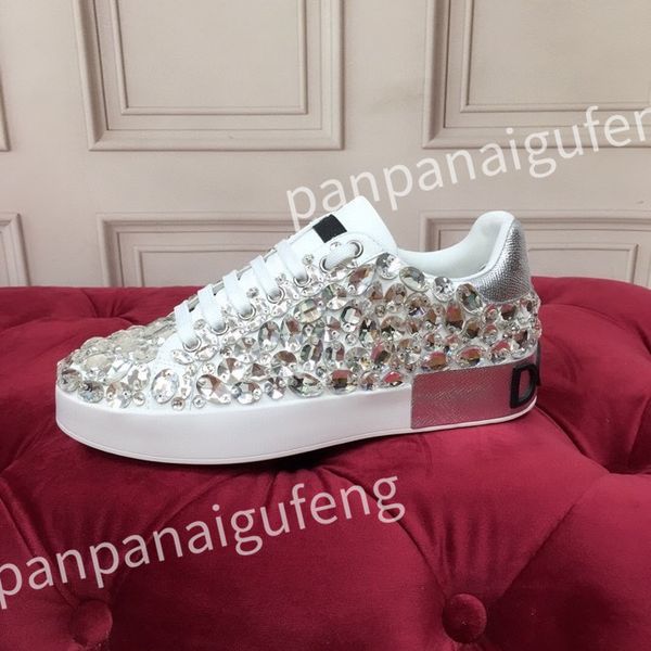 

new designers shoes mens womens casual shoes genuine leather classic trainers couples sneakers, Black