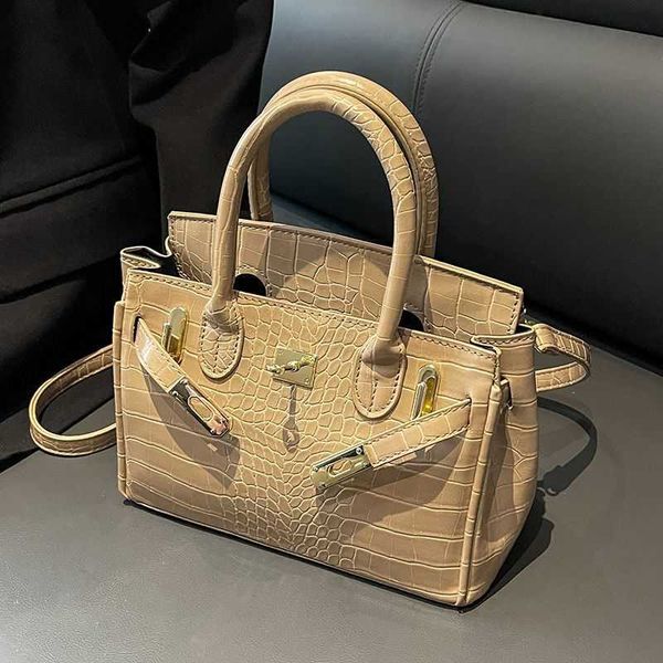 

designer bag tote bag handbags crossbody bag advanced bag women's winter new fashion alligator pattern portable women's bag single