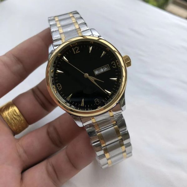

watch automatic mechanical mens watches 42mm silver wristband waterproof all stainless steel wristband fashion designer wristwatch long2, Slivery;brown