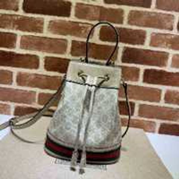 

clothing luxury brand bags ophidia series small bucket 550621 woman embossing handbag leather shoulder o h3z4, Black;white