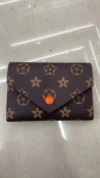 

2023 new doudou short wallet designer women's one shoulder oblique cross handheld coin bag with with box, Red;black