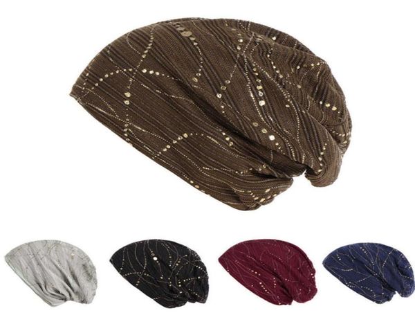 

2020 women solid bead muslim turban caps india hat stretch hijab scarf ruffle cancer chemo beanie headscarf hair loss head wrap x09268395, Blue;gray