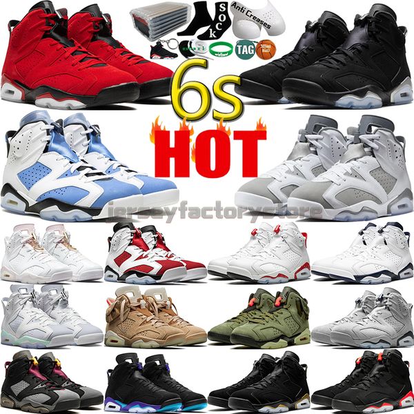 

6 basketball shoes men women 6s toro bravo cool grey chrome dmp unc home olive infrared red oreo aqua carmine defining moments mens womens t