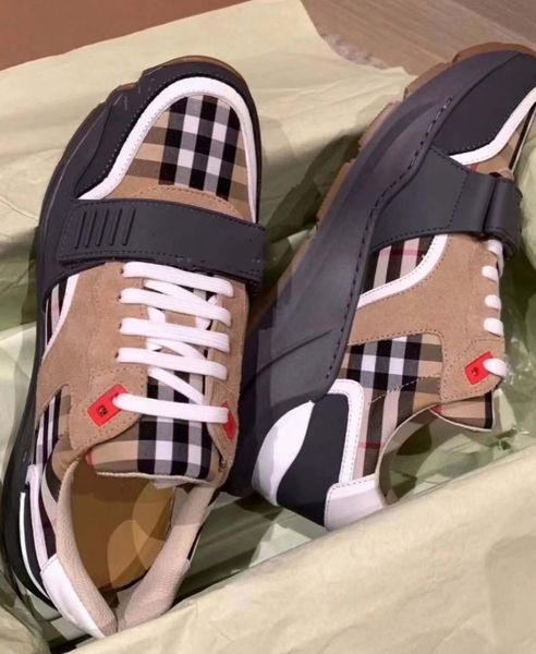 

designer sneakers striped vintage sneaker women mens casual shoes fashion lattice brand shoe men outdoor classic tassel flats 24, Black