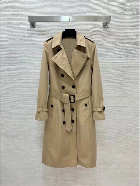 

ba026 autumn womens trench coats designer luxury women windbreaker body letter print jacket loose belt coat female casual long trenchs coat, Tan;black