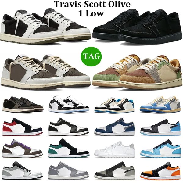 

olive 1 low basketball shoes men women 1s black phantom reverse mocha concord unc grey voodoo black toe pine green unc mens trainers outdoor