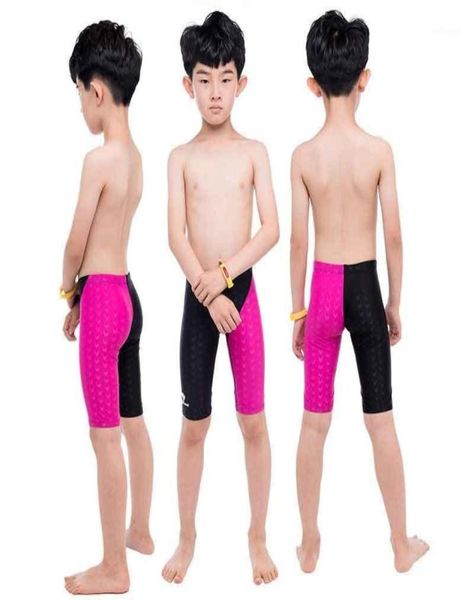 

kids men039s swimming trunks professional training competition knee length pants quickdrying boxer swim shorts 5xl2532230