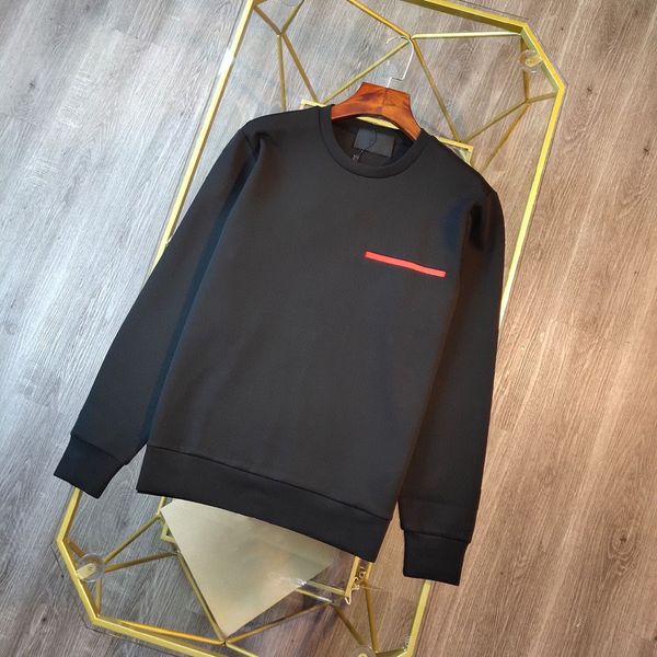 

fashionable new men's designer hooded sweatshirt men's hooded clothing men's and women's couples pure cotton round neck, Black