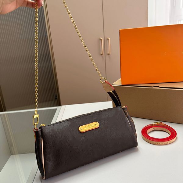 

women chain bag handbags designer bags eva favorite crossbody bag brown flower leather single shoulder underarm dual purpose bag