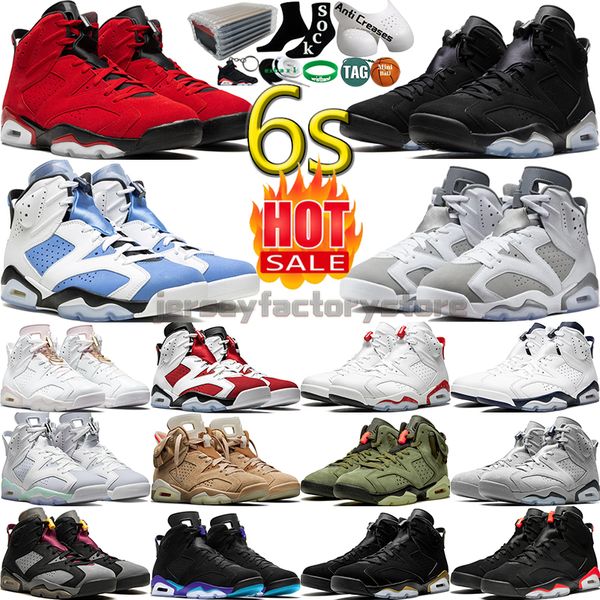 

6 basketball shoes men women 6s toro bravo cool grey chrome dmp unc home olive infrared red oreo aqua carmine british khaki mens womens outd