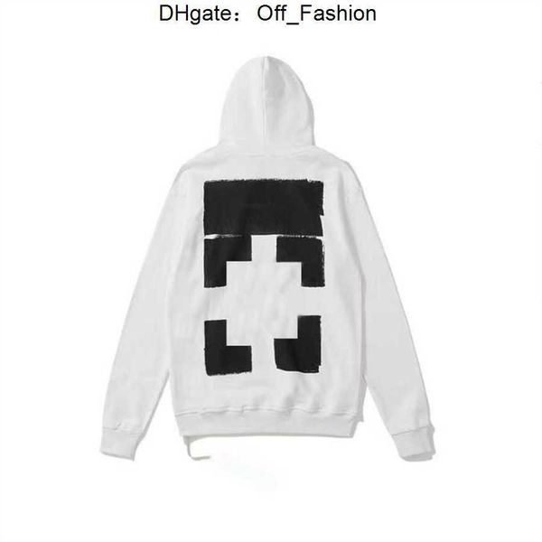 

2023 %60 off style trendy fashion sweater painted arrow x crow stripe loose hoodie men's and women's designer coatjqm1off pullover, Black