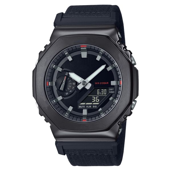 

sports digital quartz watch detachable assembled led dial iced out watch full function nylon strap 3-color oak series, Slivery;golden